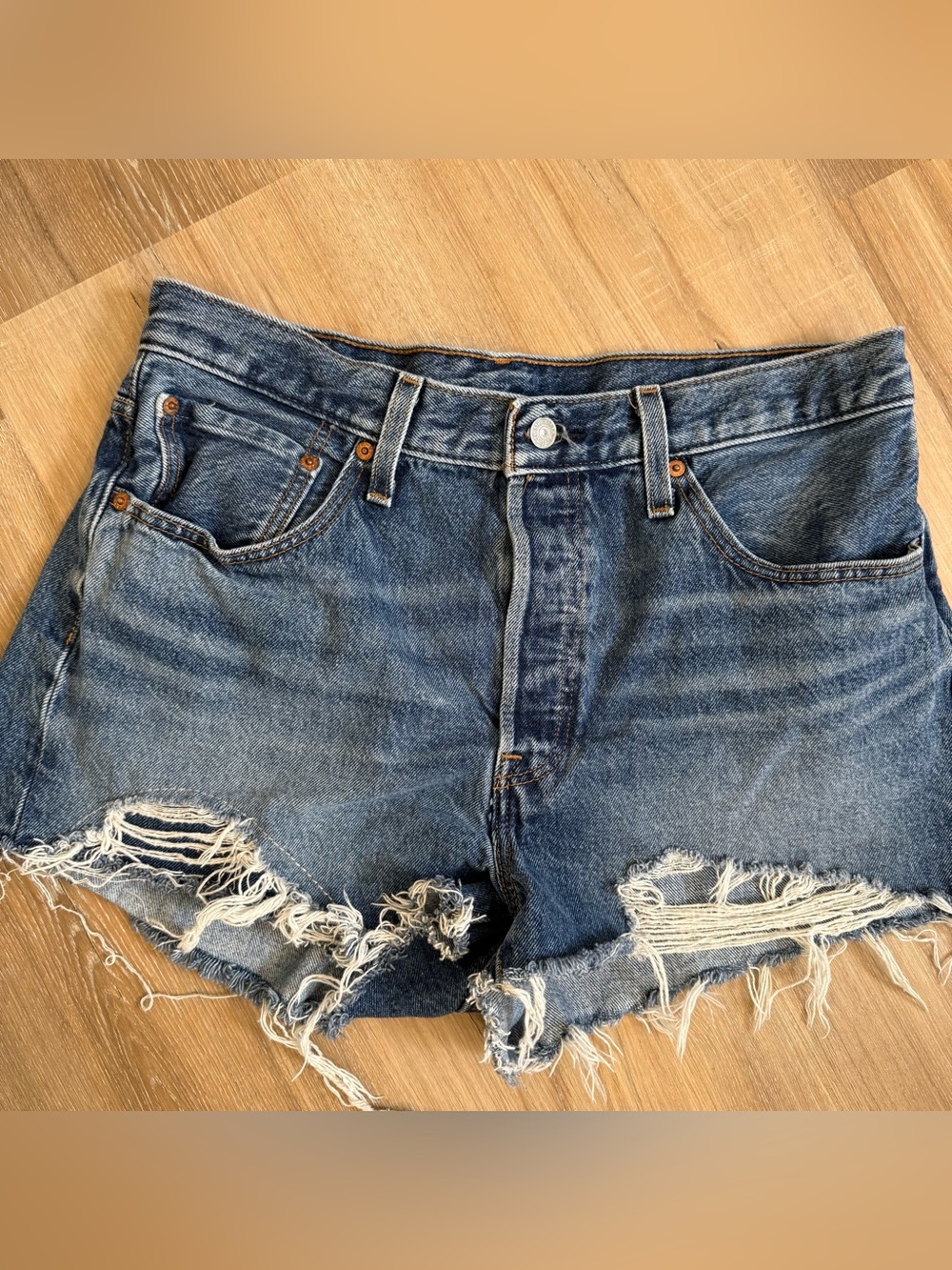 Levi’s Denim Shorts with Button Fly 32